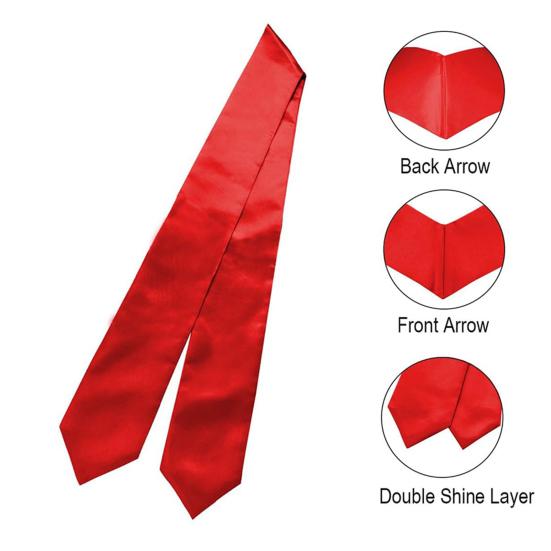 Унисекс, для взрослых, однотонная выпускная лента, 72 дюйма, для выпускного класса 2026 года, аксессуары для академических и хоровых мероприятий