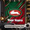 TapestrySouth Sydney Rabbitohs Custom Name Text Personalized Wall Hanging Tapestry Home Wall Decor