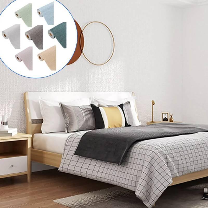 Премиальные 2,8-метровые самоклеящиеся обои для стен в элегантных однотонных цветах для современных домов