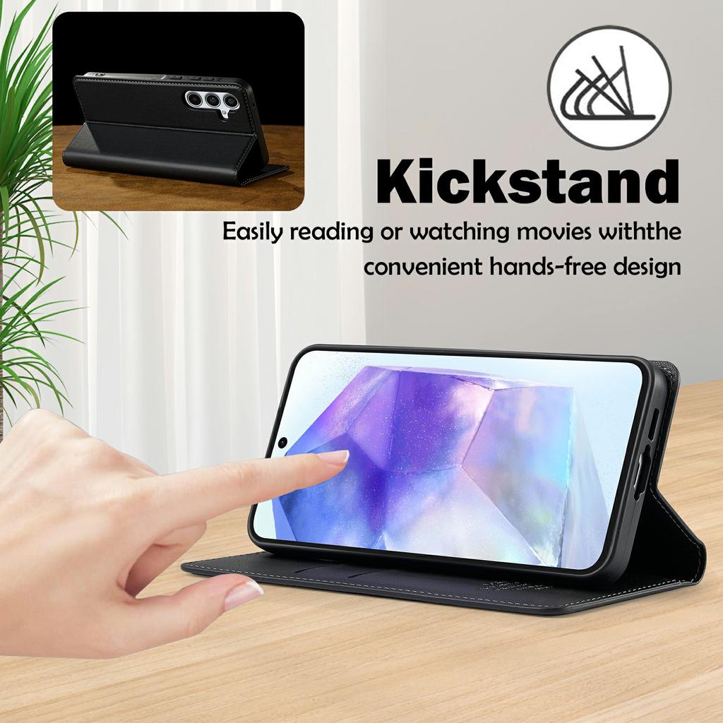 LC.IMEEKE L1 Series for Samsung Galaxy A16 5G/A16 4G Case PU Leather Wallet Stand Protective Phone Cover