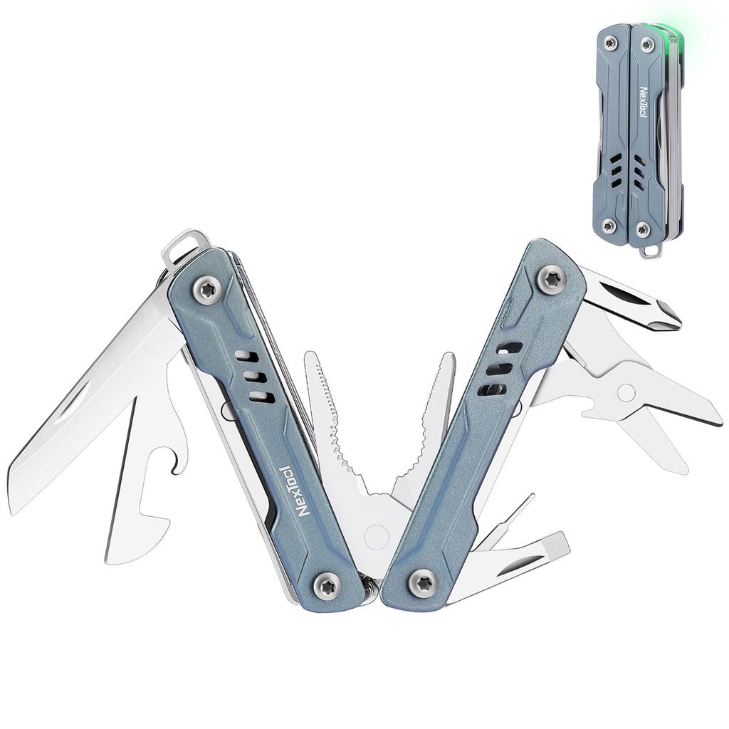 Мультитул NexTool Mini Sailor Компактный мультитул с плоскогубцами, ножницами, экстрактором, отверткой, 11-в-1, подарок для мужчин, синий S11