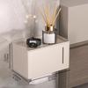 Waterproof Bathroom Tissue Rack Non Perforated Tissue Storage Case No Punching Roll Paper Box  Home