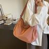 Large Capacity Women's Tote Bag Solid Color Shoulder Crossbody Bag Dumpling Bag