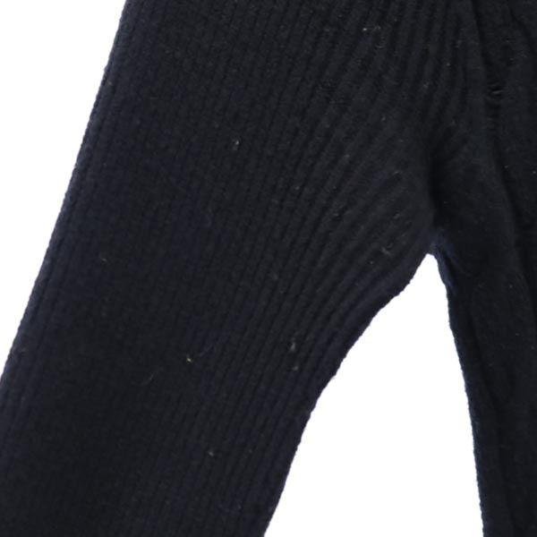 STEFANEL Made in Italy Wool Blend Long sleeve knit one piece M black Women Used