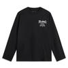 Li Ning Sports Lifestyle Series Letter Round Neck Ice Silk Quick Dry Comfortable Breathable Loose Long Sleeve T-Shirt Unisex Tops Black AHSV279-1