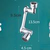 Swivel Sink Faucet Aerator with 1080 Degree Rotation for Bathroom, Suitable for Face Washing, Gargling and Eyewash Station