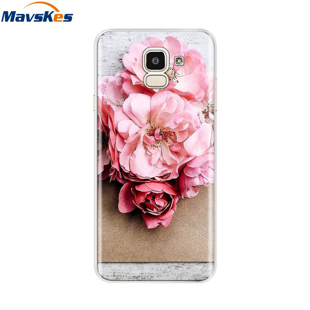 Чехол для Samsung Galaxy J6 2018 Мягкая задняя крышка из ТПУ-силикона sДля Coque Fundas Samsung J6 2018 J6 Plus 2018 Мягкие чехлы для телефона