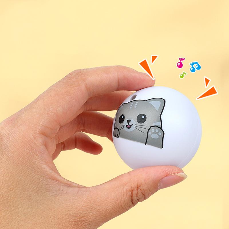 Интерактивный мяч для дрессировки котят Электрический мяч для дрессировки котят Игрушка-мяч для дрессировки котят Звуковая игрушка-мяч для домашних животных