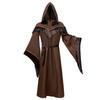 Mens Halloween Vampire Wizard Costume Cosplay Robe With Belt Staff Adult Party Performance Stage Wear