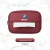 For BMW 1 3 5 7 Series E38 E46 E60 E90 E87 F40 F48 G30 G20 i7 X1X3 X5 X6 X7 Car Hanger Tissue Bag Microfiber Leather Kleenex Box r3