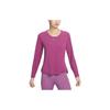 Loose Fit Round Neck Pullover T-Shirt Women Tops Purple DD0621-653