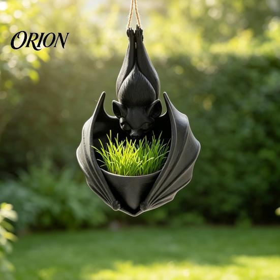 Декоративный держатель для растений 3D-печатный подвесной горшок-летучая мышь, Формованный горшок, Креативный горшок для суккулентов на Хэллоуин для растений, Цветочные горшки, Готический для помещений и улицы
