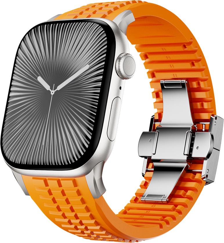 Силиконовый ремешок для Apple Watch Ultra 3 2 49 мм Серии 11 10 46 мм Спортивный ремешок для Iwatch 9 8 7 6 5 4 SE 2025 44 мм 45 мм Ремешок для часов