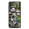 Чехол для телефона с пандой для Samsung Galaxy S25 Edge S24 S23 S22 Ultra S20 S21 FE 5G S10 S9 Plus S10E Мягкий чехол
