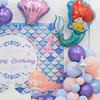 104PCS New Mermaid Themed Girl Birthday Party Decoration Year End Banquet Latex Balloon Set Atmosphere Scene Decoration Props