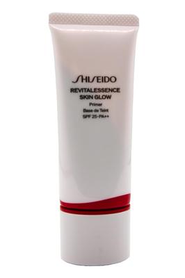 Shiseido Эссенция для макияжа Skin Glow Primer 30г SPF25 База под макияж Жидкая Покрытие пор Shiseido PA++ Без отдушек Сияющая, Увлажняющая,