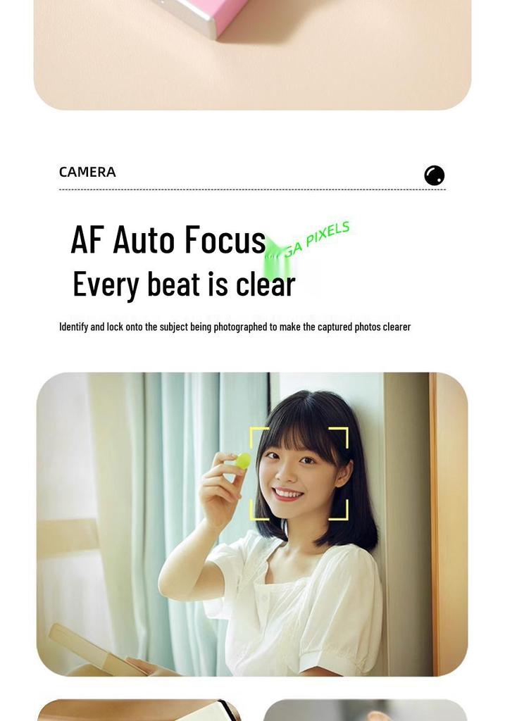 4K HD Dual Camera for Students - Compact and Portable Outdoor Travel Camera with HD Screen