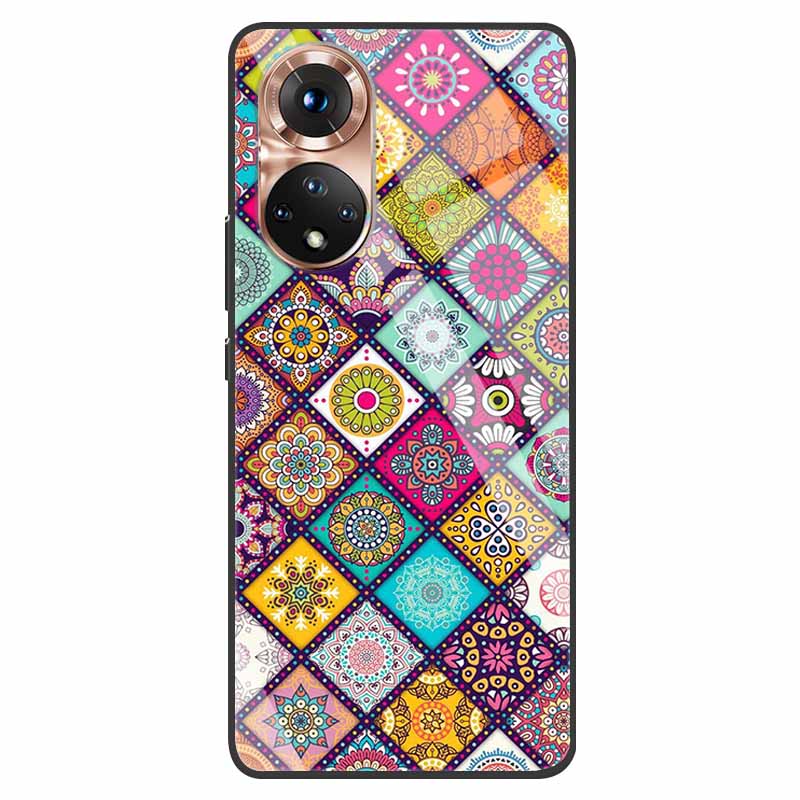 Роскошный чехол для Huawei Honor 50 Чехол Закаленное Стекло Чехол для Телефона Huawei Honor 50 Honor50 6.57" Coque Сумка Модный Бампер