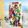 Mario Theme Beach Towel Super Soft & Absorbent Comfortable Lightweight Perfect for Traveling Yoga Camping and Swimming