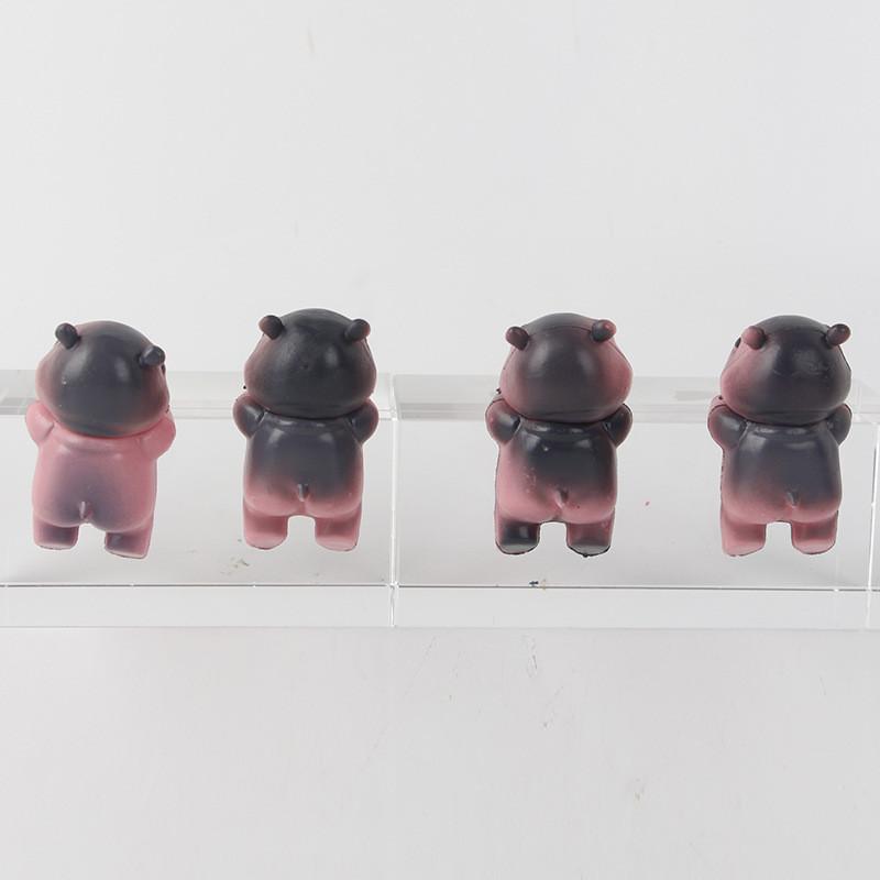 Милый и забавный игрушечный гиппопотам, аксессуары для модели автомобиля, сюрприз в слепой коробке, коллекционные предметы