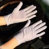 Fashion 1Pair Summer Spring Anti-UV Elastic Sunscreen Dots Gloves Driving Gloves Women Gloves