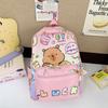 Kindergarten School Bag Cute Kapibara Print Boys And Girls Backpack Children'S Backpack