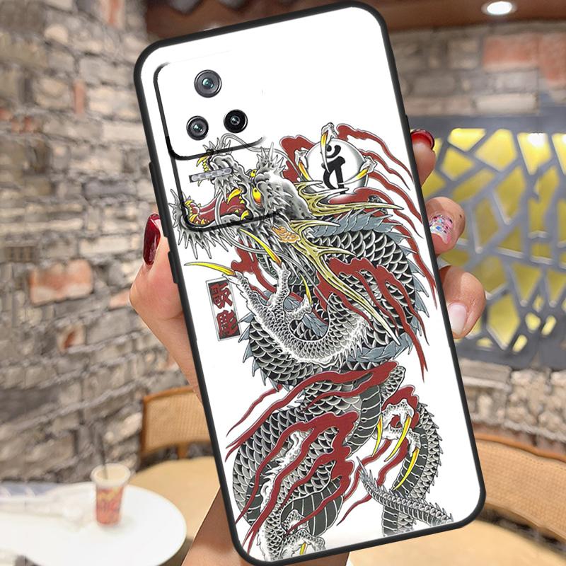 Чехол Yakuza Dragon Tattoo для Xiaomi 14 Ultra 15 13 11T 12T 13T 14T Pro POCO X3 X5 X6 X7 Pro M6 F5 F6 Pro