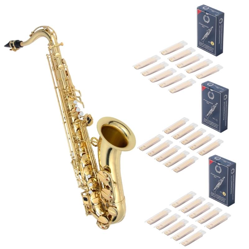 10pcs Professional Saxophone Reed Tone with Strength 2.0/2.5/3.0 for Bb Soprano Saxophone Reed Excellent Sound Durable