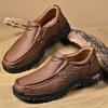 Новые кожаные повседневные деловые туфли для отдыха на природе, мужские удобные мокасины, модная мягкая классическая обувь для вождения, нескользящая обувь для ходьбы