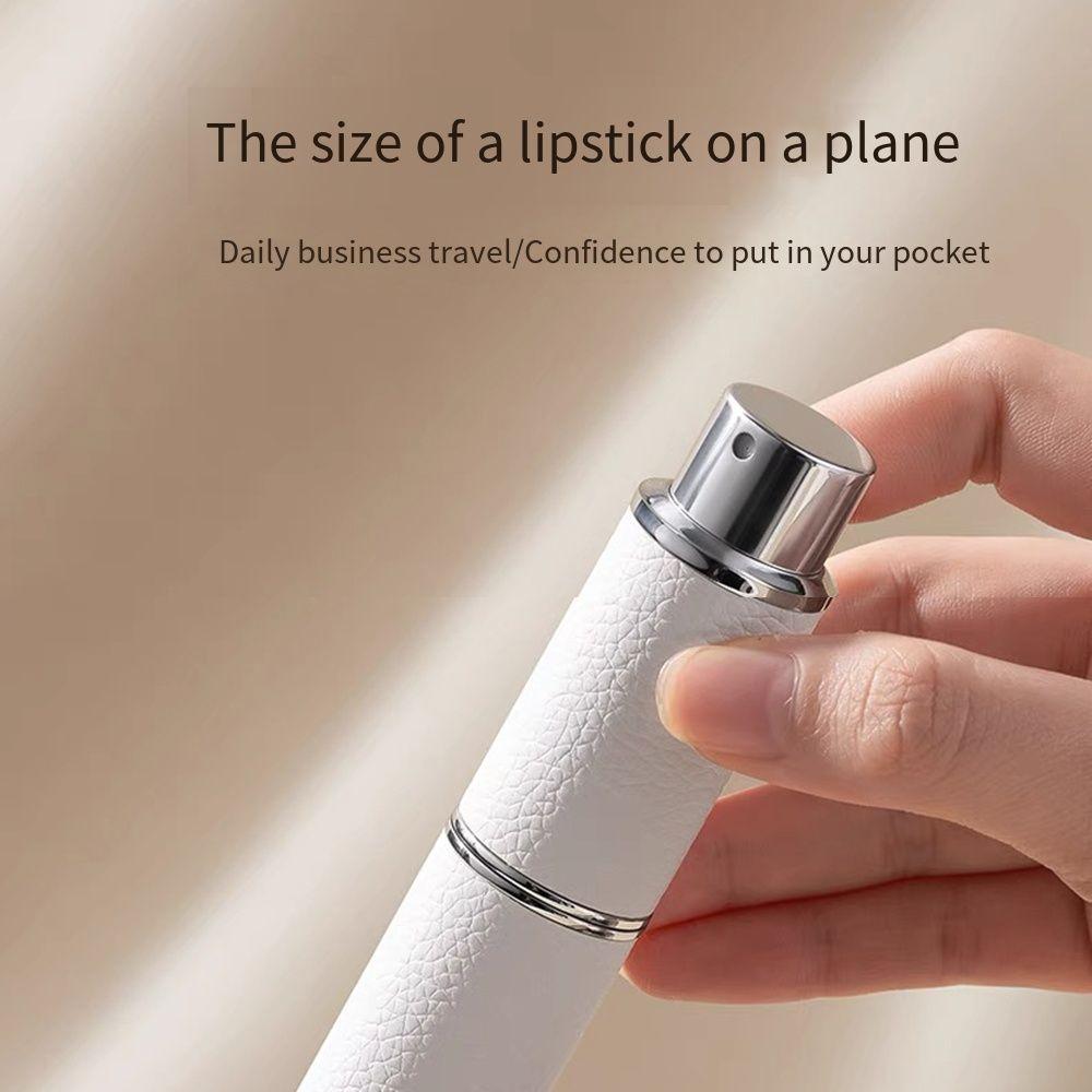 Кожаный флакон для духов с распылителем, многоразовый дозатор для духов, флакон с вращающимся спрей-насосом, женский