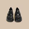 Черные туфли на платформе из кожи в британском стиле, женские, осень 2024, новые туфли на толстом каблуке, мокасины с одной педалью, детские