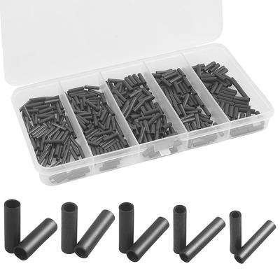 Набор обжимных гильз для рыбалки 400 шт. Одинарные обжимные гильзы Латунные Медные Обжимные петли Гильзы для лески Соединители