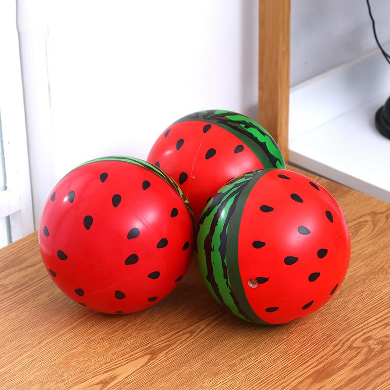 5 Inch Inflatable Watermelon Ball Kindergarten Children'S Leather Ball Baby Children'S Sports Toy Pvc Ball