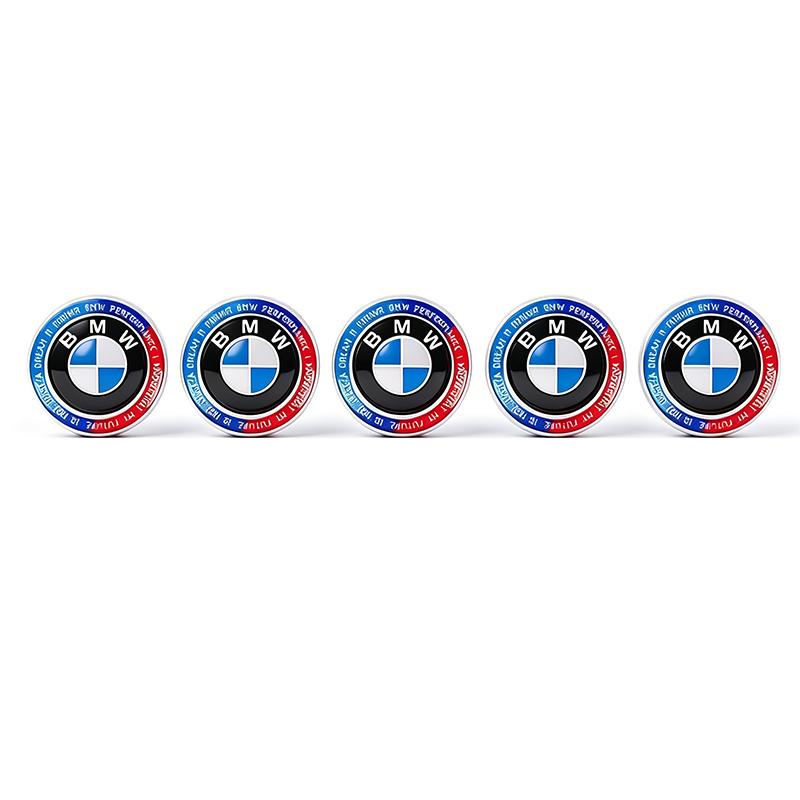 JYPK6 BMW Car Remote Key Emblem Sticker Aluminum Keys Decoration Decal For BMW M E46 E90 E60 F30 F10 E39 E36 F20 G30 G20 E87 E92 X1 X2