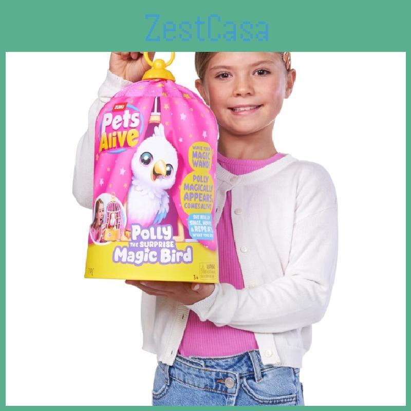Zuru Pets Alive Полли Волшебная птица Детские игрушки для раннего развития Детский подарок Веселье