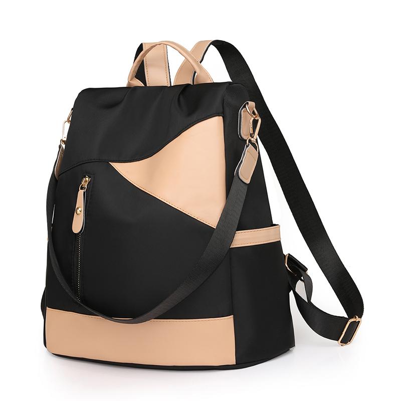 Рюкзак Женский рюкзак из мягкой кожи контрастного цвета