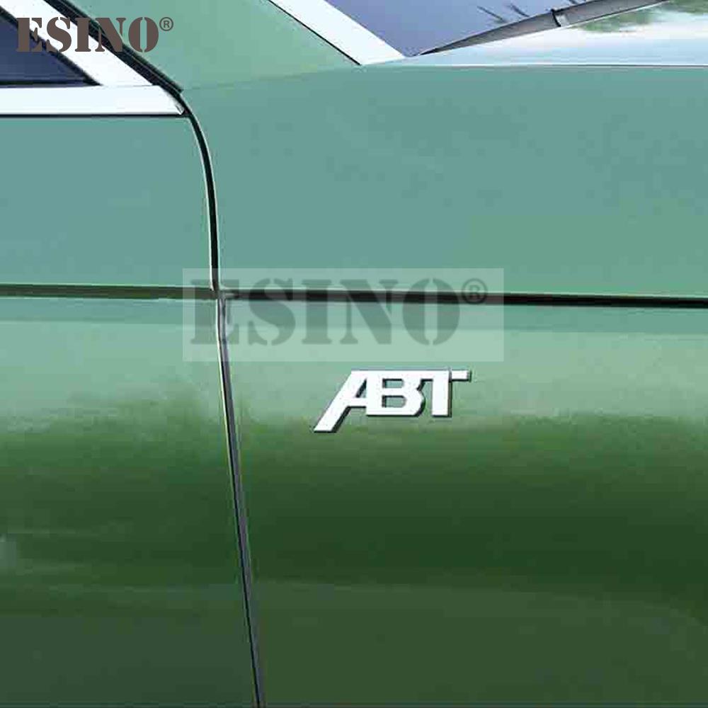 AAZW1 Car Sticker Adhesive Badge Decal Metal Zinc Alloy Emblem Car Fender Trunk Body Tailgate Badge for For ABT Sports