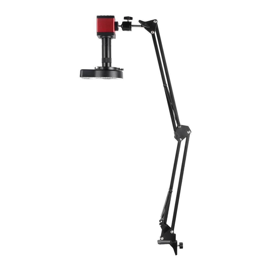 1-150X C-mount Zoom Lens Цифровой микроскоп 13MP VGA HDMI Видео Электронная камера-микроскоп Металлический кронштейн Паяльный микроскоп