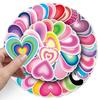 50 шт. Сердечные Романтические Наклейки для Багажа - Модный Граффити для Ноутбуков и Автомобилей