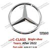 VRF2   ABS Original Car Rear Trunk Badge Sticker Mercedes Emblem Cover For Mercedes Benz C-class C200 C300 W206 2022-2024 A2068171600