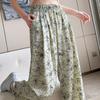 Ice Silk Wide-legged Pant Women's Summer High-waisted Drape Loose Lazy Ink Zen Straight Casual Sun Trousers