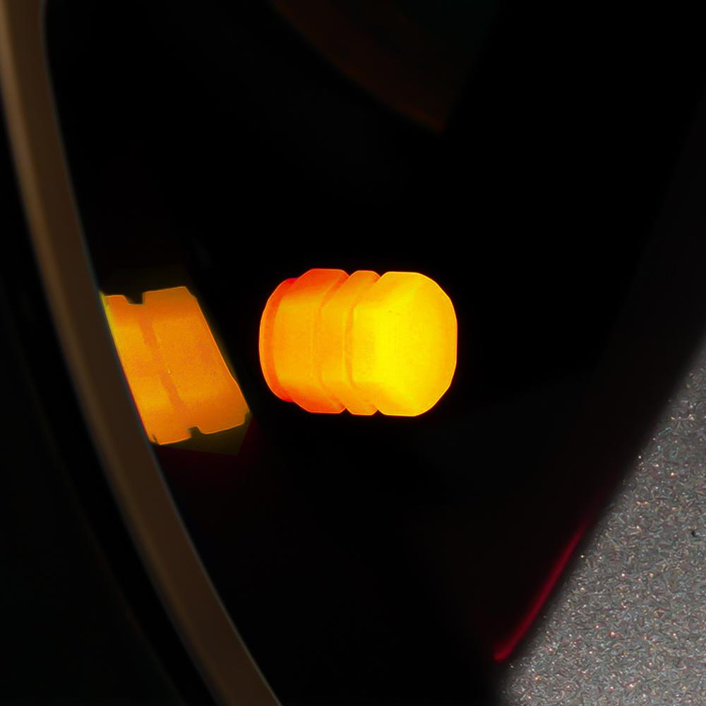 Car Pink Red Luminous Tire Valve Cap Motorcycle Bike Wheel Hub Glowing Valve Cover Tire Decoration Auto Styling Tyre Accessories Valve Stems 1