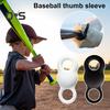 Силиконовый защитный чехол для большого пальца бейсбольной биты, аксессуар для тренировки удара по софтболу, уменьшающий укол битой