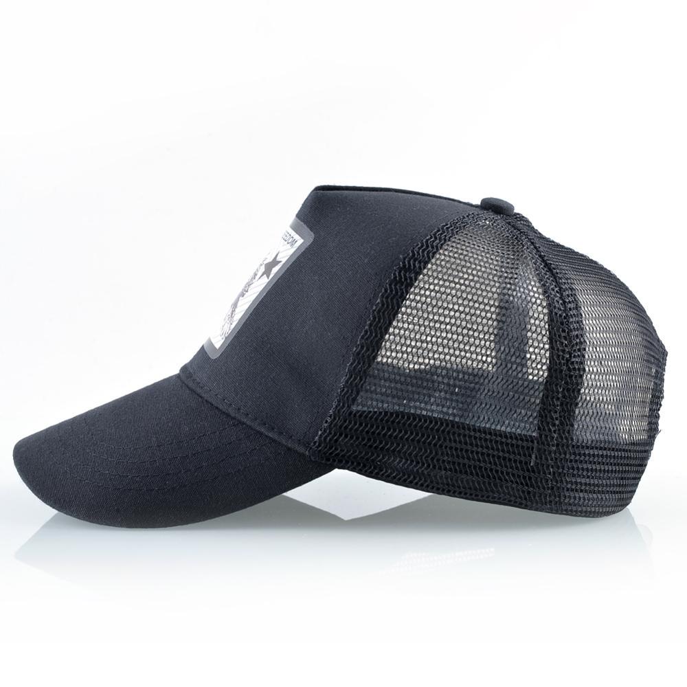 Mesh Baseball Cap Men's Dad Hat Women Breathable Snapback Caps Summer Visor Hat Freedom Trucker Cap