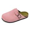 Fashion Classic Cork Clogs Slippers Women Men Soft Footbed Suede Sandals with Arch Support Trendy Beach Slides Home Men Mules