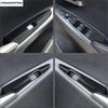 Car Armrest Window Glass Lift Button Switch Panel Decoration Cover Trim Accessories For Mazda 2 Demio 2015- Right Hand Drive