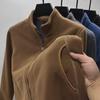 Men's Trendy Polar Fleece Stand Collar Jacket - Spring Warm Casual Sports Cardigan Sweater