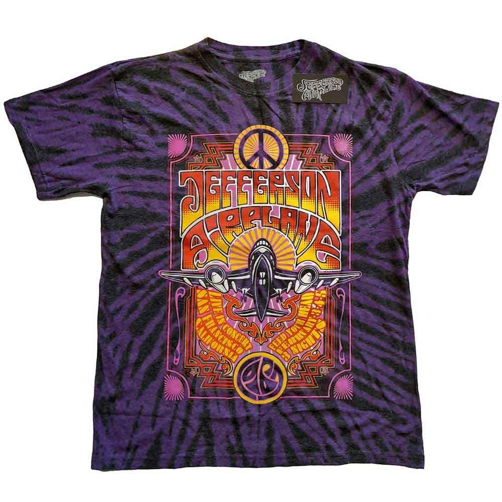 Jefferson Airplane Live in San Francisco CA Футболка Фиолетовая Новая Унисекс Футболка