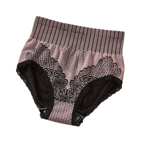 Женские трусы с высокой талией, обтягивающие, дышащие, с принтом, эластичные, с контролем живота, антисептические