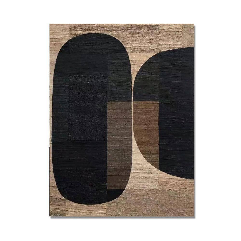 Абстрактные ретро черные геометрические постеры и принты холст картины куадрос настенные художественные картины для гостиной домашний декор